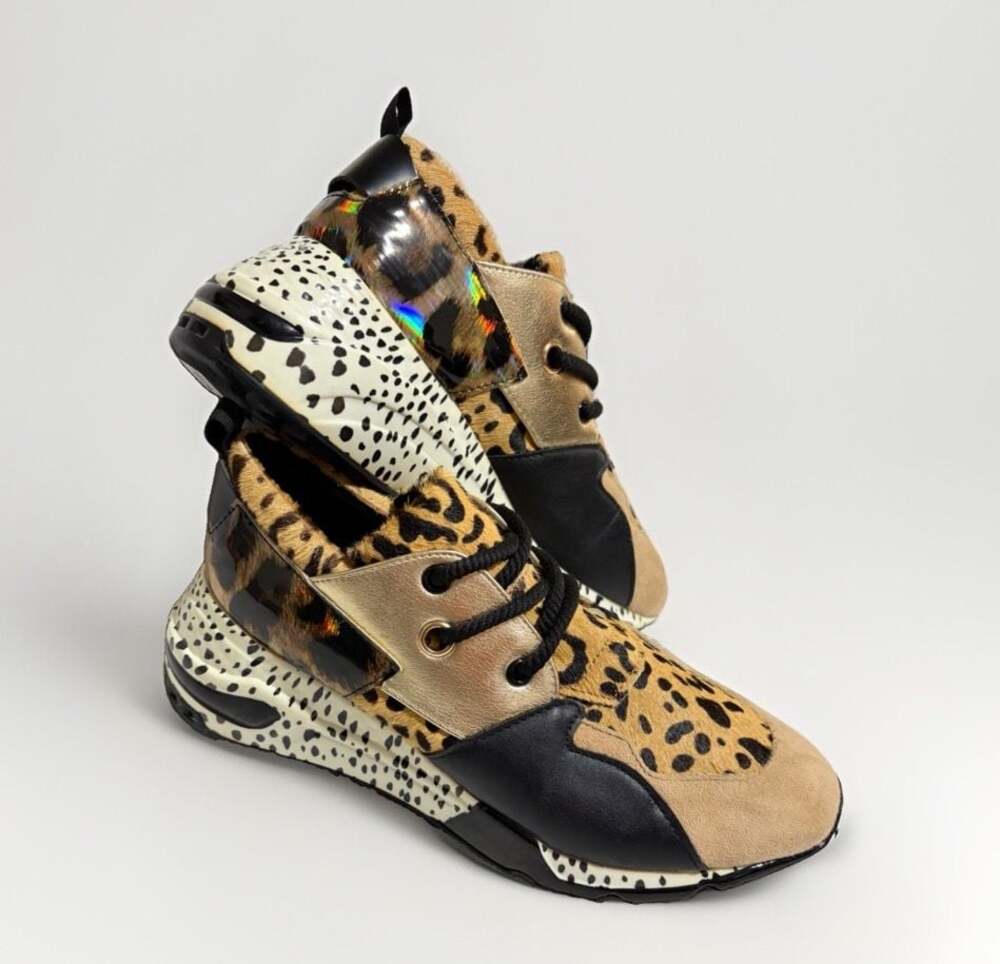 Steve Madden Cliff Leopard Print Platform Sneaker